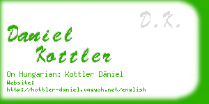 daniel kottler business card